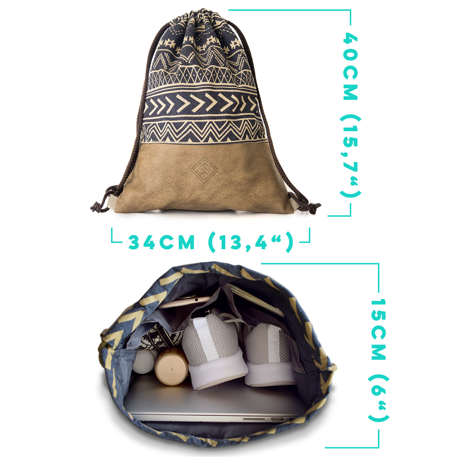 Tula Morral Alopa® 9 Litros | Marrón Claro - Image 2